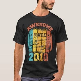 T-shirt 13e anniversaire Vintage 2010 Rétro 13 ans Guit