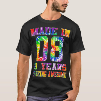 T-shirt 13e cadeau d'anniversaire pour Ado Tie Dye Made in