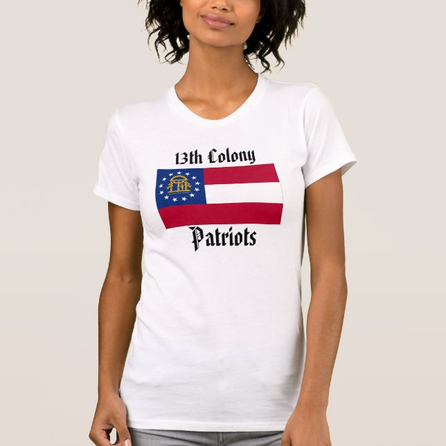 T-shirt 13ème Femmes de patriotes de colonie - GA outre de (Devant)