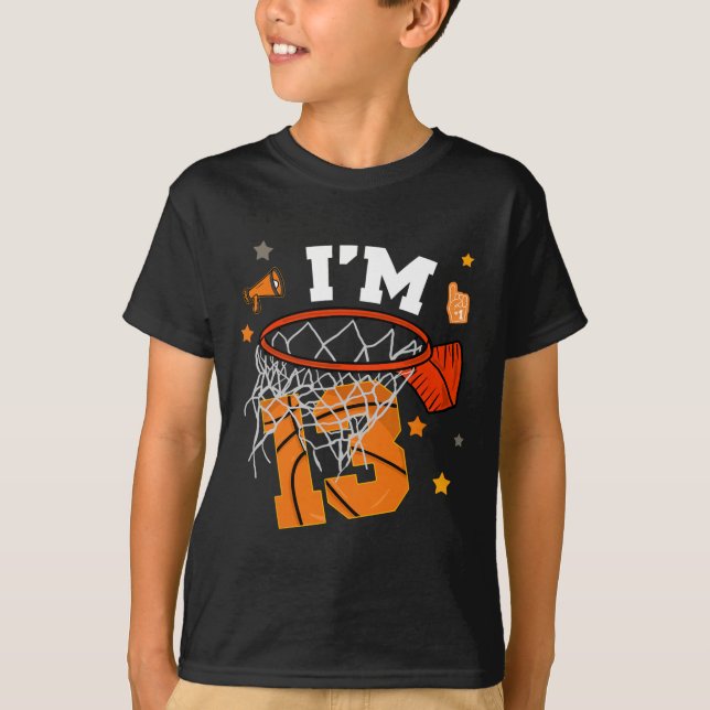 T-shirt 13th Birthday Sketll Boy 13 Yr Old Thirteen Years  (Devant)