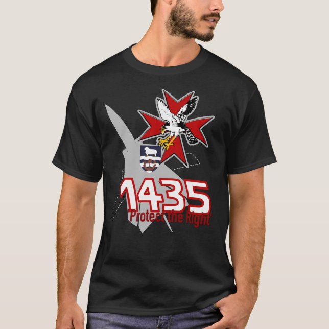 T-shirt 1435e Escadron de vol RAF Panavia Tornado F3 (Devant)