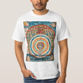 T-shirt $14,95 Monde chrétien géocentrique antique