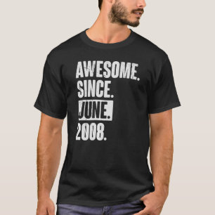 T-shirt 14 Ans 14 Anniversaire Awesome depuis Juin 2000