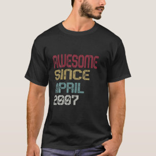 T-shirt 14 Ans 2008 14E Anniversaire Awesome Depuis Sa Nai