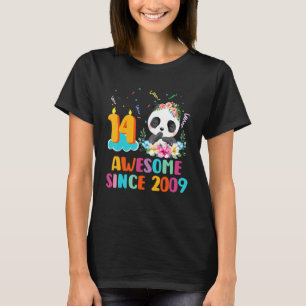 T-shirt 14 Ans Awesome depuis 2009 14e Anniversaire Panda