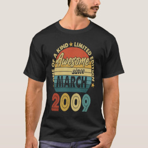T-shirt 14 Ans Awesome Depuis Mars 2009 14 Ans