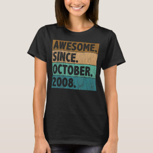 T-shirt 14 Ans Awesome depuis Octobre 2008 14e Naissance