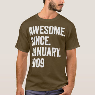 T-shirt 14 Ans d'émerveillement depuis Janvier 2009 14e An