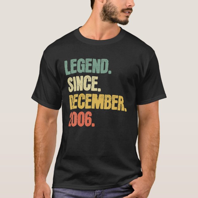 T-shirt 14 Ans Garçons Filles Chemise Légende cadeau depui (Devant)