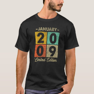 T-shirt 14 Ans Janvier 2009 14e Anniversaire 1