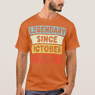 T-shirt 14 Ans Légendaire Depuis Octobre 2008 14th Bir