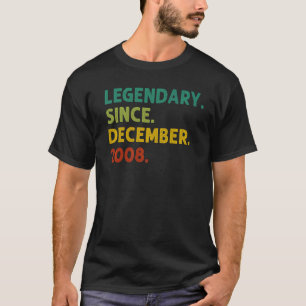 T-shirt 14 Ans Légende depuis décembre 2008 14e Birt