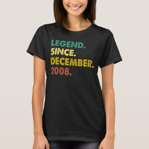 T-shirt 14 Ans Légende depuis Décembre 2008 14th Bir