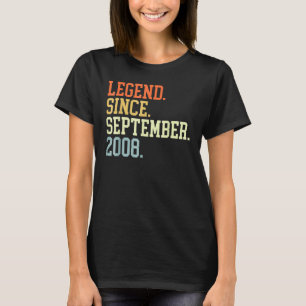 T-shirt 14 Ans Légende depuis Septembre 2008 14th Bir