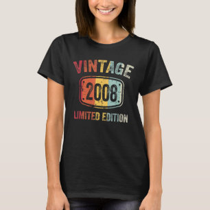 T-shirt 14 Ans Vintage 2008 14e Anniversaire