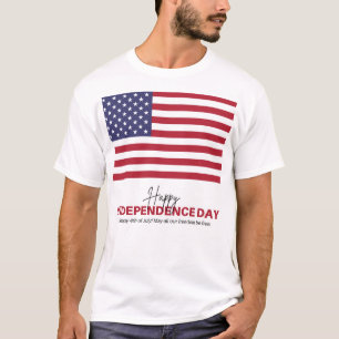 T-Shirt 14 Juillet Chemise Drapeau USA