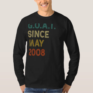 T-shirt 14e anniversaire 14 ans chèvre depuis mai 2008