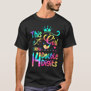 T-shirt 14ème anniversaire Cette fille est maintenant 14 c
