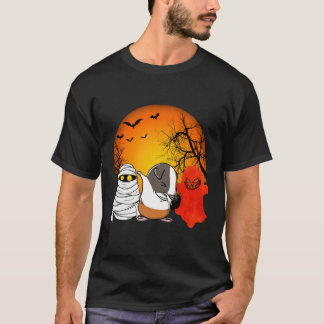 T-shirt 151 Citrouille d'Halloween de cochon de Guinée