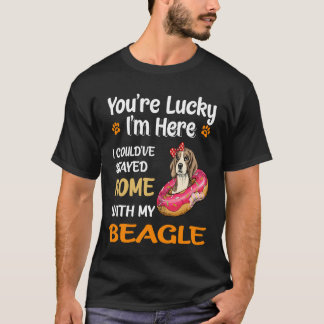 T-shirt 152 Vous Êtes Heureux De Rentrer Avec Mon Beagle