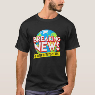 T-shirt 15 Anniversaire De La Société De Service 15 Ans W