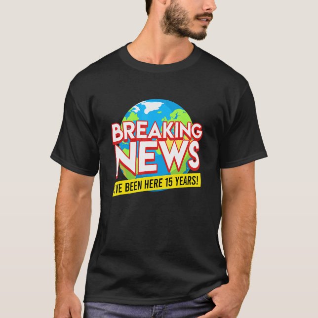 T-shirt 15 Anniversaire De La Société De Service 15 Ans W (Devant)