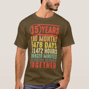 T-shirt 15 ans 15e anniversaire de Mariage Cadeaux pour el