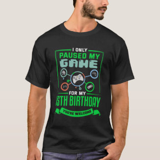 T-shirt 15 Ans Joueur Anniversaire Cadeau 15E Anniversaire