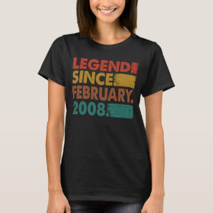 T-shirt 15 Ans Légende depuis février 2008 15e Birt