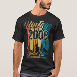 T-shirt 15 ans Vintage 2008 15ème anniversaire