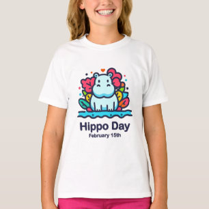 T-shirt 15 février Journée de l'hippo