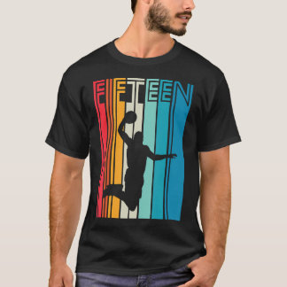 T-shirt 15E Anniversaire Basketball Lover Don 15 Ans R