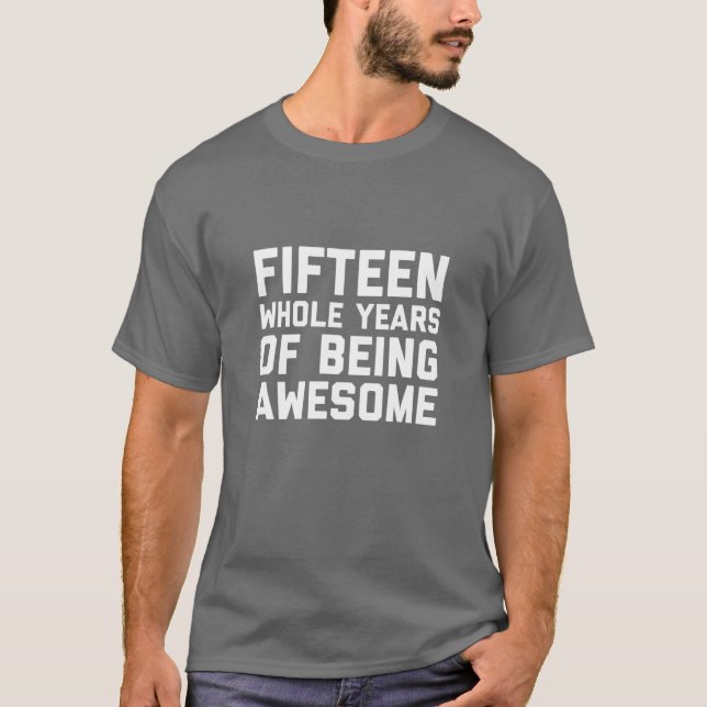T-shirt 15E Anniversaire Cadeau Âge 15 Ans Garçon Fille Ci (Devant)