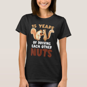 T-shirt 15e anniversaire de Mariage 15 ans de conduite cha