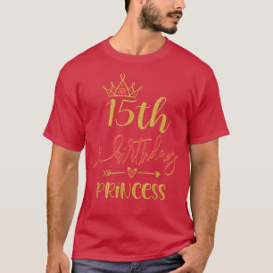 T-shirt 15e anniversaire Princesse Fille 15 ans Ide de fêt