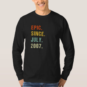 T-shirt 15ème Anniversaire Epic Depuis Juillet 2007 15 Ans