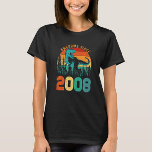 T-shirt 15ème anniversaireMagnifique depuis 2008 Dinosaur