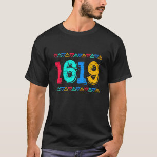 T-shirt 1619 Black Pride Black History Mois African Pride