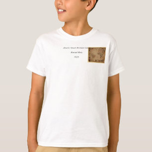 T-shirt 1633 Atantic Ocean Portolan Chart - Pascoal Roiz