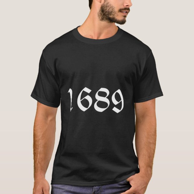 T-shirt 1689 Foi Baptiste Cadeau Réformé Christian Christm (Devant)