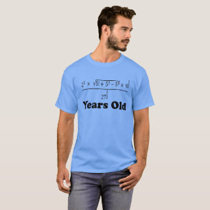 T-shirt 16 années d'algèbre anniversaire drôle d'équat