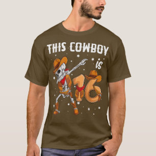 T-shirt 16 ans Cowboy Western Dabbing Skeleton 16e b