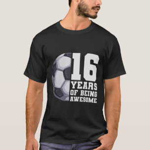 T-shirt 16 Ans De Football Fantastique Pour Garçons 16e An
