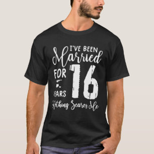 T-shirt 16 Ans Mariés Drôle Couple 16E Anniversaire