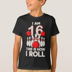 T-shirt 16 ans Old Bowling Party 16e anniversaire est comm