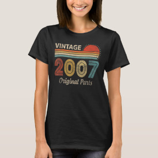 T-shirt 16 ans Vintage 2007 16e anniversaire