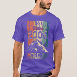 T-shirt 16 Cadeaux Anniversaires Magnifique Depuis 2006 Li
