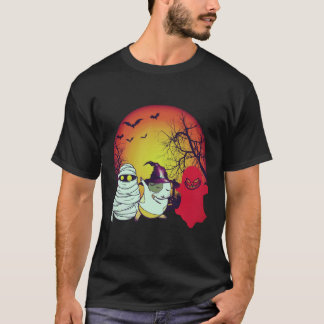 T-shirt 16 citrouilles d'Halloween de cochons d'Inde