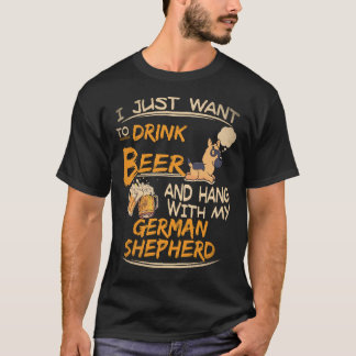 T-shirt 16 Je veux juste boire de la bière et traîner avec