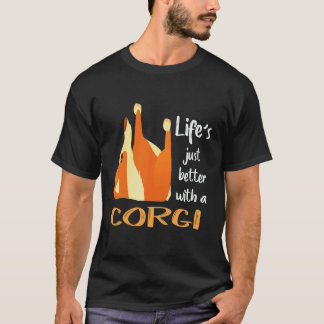 T-shirt 16 La vie est juste meilleure avec un Corgi